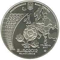Монета "Фінальний турнір чемпіонату Європи з футболу 2012" 2011 5 грн 2013047525 фото