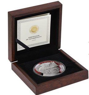 Монета &laquo;Азовсталь&raquo; Warrior of Azovstal 2 oz Antique Finish Silver Coin 5$ Niue 2022 1754948703 фото