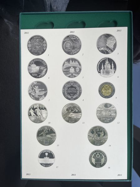 Планшет для монет НБУ 2011, всі роки є в наявності 1910004605 фото