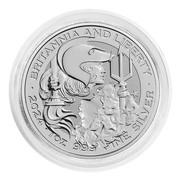 Інвестиційна монета Britannia and Liberty 2024, 1 унція. 2439140728 фото