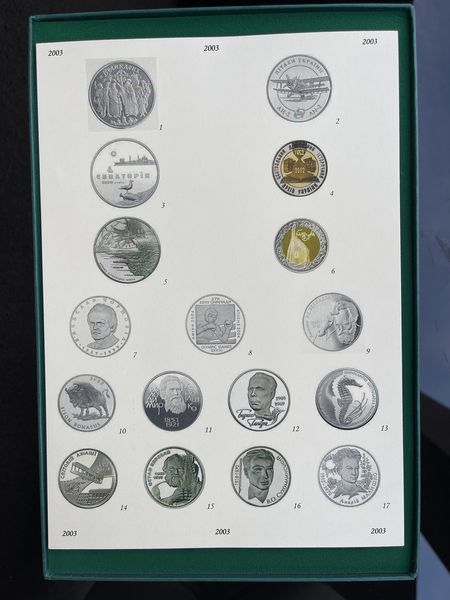 Планшет для монет НБУ 2004, всі роки є в наявності 1910002328 фото