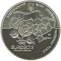 Монета "Фінальний турнір чемпіонату Європи з футболу 2012. Місто Київ" 2011 5 грн 2013037636 фото